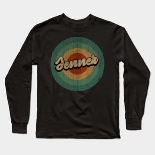 Circle Retro Vintage Jenner Long Sleeve T-Shirt